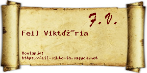 Feil Viktória névjegykártya